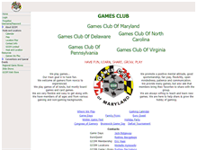 Tablet Screenshot of gamesclubofmd.org